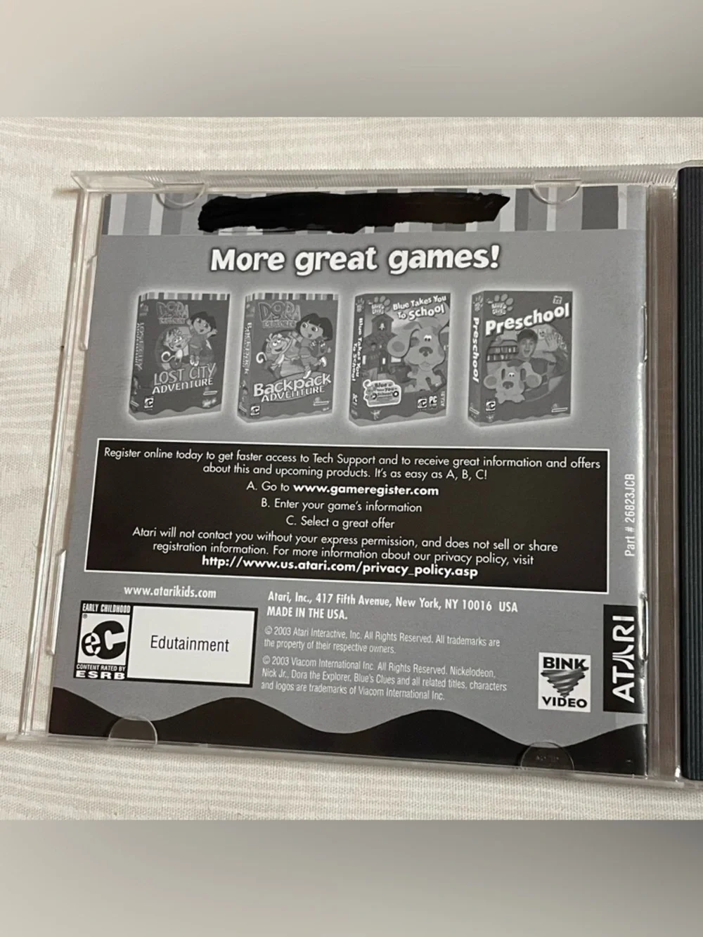 Atari Dora The Explorer Animal Adventures PC Game 2003